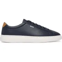 BOSS BOSStil mænd. 50552853 Kieran Tenn marineblå lædersneakers (44), Fast, Blonder, Casual