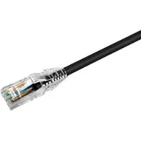 CommScope Patchkabel Kat 6A U/UTP udendørs, længde: 10 meter, farve: sort UV bestandig LSZH kappe