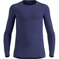 Odlo Active Warm Eco BL termoaktiv trøje crew neck langærmet skipper blue str.