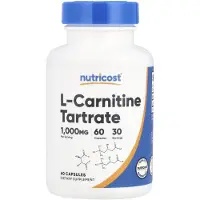 Nutricost , L-Carnitine Tartrate, 60 Capsules (500 mg per Capsule)