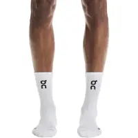 ON - Trail running tøj - Core Run Sock High 2P White til UnisexBomuld - Størrelse 44-46 - Hvid