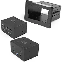 StarTech.com Startech Conference Room Docking Station, Universal Laptop Dock, 4K HDMI, 60W Power Delivery, USB Hub, GbE, Audio, In-Table Connectivity Box For Hudd
