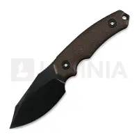Kunwu Knives Stiffy D. - DLC - Micarta kniv, brun