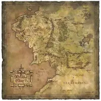 Weta Workshop The Lord Of The Rings Map Of Middleearth Plakat