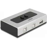 DeLOCK - USB sharing switch til periferiudstyr - 2 x USB 2.0 - desktop