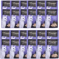 Miamor Vådfoder til katte Feine Filets tun med blæksprutte 24x100g