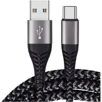 INF 60W USB-C Hurtig Opladerkabel 2-pak, Nylon Flettet USB til Type-C Ledning 2 m