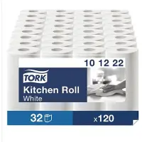 Tork Køkkenruller Advanced Plus, 2-lags, hvid - (32 ruller pr. karton)