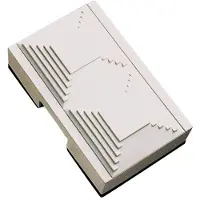 SOLAR PLUS Dørklokke hvid med sort bund mekanisk, med 2 toner Bruger 4 stk LR14 C batterier