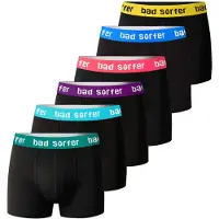 Bad Surfer OnlyWave! Herre boxershorts i bomuldsmix med logo, 6-pak, XXL