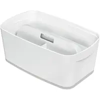 Leitz MyBox Small opbevaringsboks med låg Hvid - (4 stk.)