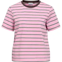 Object Shirts 'OBJLili' mørkebrun / lyserød / hvid