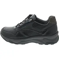 Waldlaufer herresneaker - Sort læder - Sko
