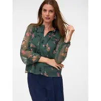 Vero Moda Bluse 'VMMilla' jade / lyserød / sort / hvid