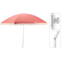 Basics Strandparasol Med Kvaster