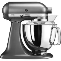 KitchenAid Artisan 5KSM175 køkkenmaskine med ekstra tilbehør 4,8 L Medallion silver