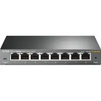 TP-LINK TL-SG108E Gigabit switch / 8-ports netværksswitch / Easy Smart-switch med VLAN og QoS
