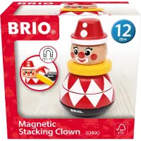 BRIO Stablelegetøj - Magnestisk - Klovn - 5 Dele - - OneSize - Stablelegetøj
