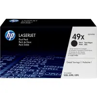 HP 49XD Tonerkassette sort Q5949XD Modsvarer: N/A