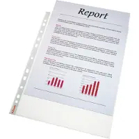 Esselte Plastlomme A4 0,085mm premium præget (100 stk.)