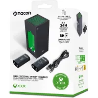 Nacon XBXBATTERYBOX, Xbox Series S, Xbox Series X, Batteriopladningssæt, Sort, USB, Ledningsført, 1 m