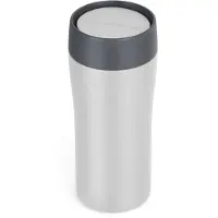 Lifeventure One Touch Thermal Mug, termokrus, 350 ml, lysegrå