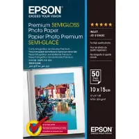 Epson Premium Semigloss Photo Paper - Semi-skinnende - 100 x 150 mm - 251 g/m² - 50 ark fotopapir - for EcoTank ET-2750, 2751, 2756, 2850, 2851, 2856, 4750, 4850 Expression Home HD XP-15000