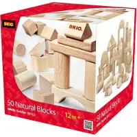 BRIO Byggeklodser - 50stk - Træ 30113 - - OneSize - Klodser