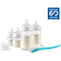Philips Natural Response Pack: 2 Bottles 125ml + 2 Baby Bottles 260ml + 1 Baby Bottle Cleaning + 1 Ultra Soft Pacifier Børste