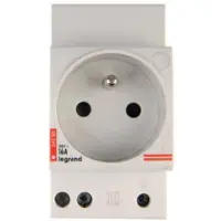 Legrand Modulær stikkontakt 2P+Z 10/16A 250V til skinne G380 004280