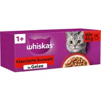 Whiskas 1+ Classic Selection i gelé - 60 x 85 g