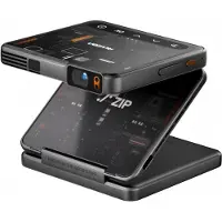 Aurae Aurzen ZIP Tri-Fold Portable Mini Projector (Black/Cyber)