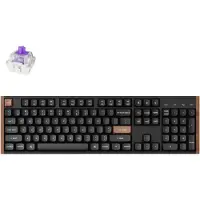 Keychron K10 HE - Tastatur - 100% - full size - bagbelyst - trådløs - Bluetooth 5.2, USB - tastkontakt: Gateron Double-Rail Nebula (hot-swappable) - sort
