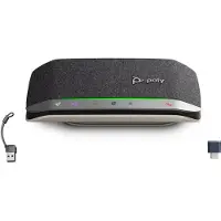Poly Sync 20+M - Smart højttalertelefon - Bluetooth - kablet, trådløs - USB-A, USB-C - sort - Certified for Microsoft Teams