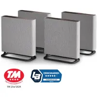 Sony BRAVIA Theater Quad HT-A9M2 - Højttalersystem - til hjemmebiograf - 4.0.4-kanal - trådløs - Wi-Fi, Fast Ethernet, Bluetooth - App-kontrolleret - 504 Watt (Total) - 3-vejs - grå