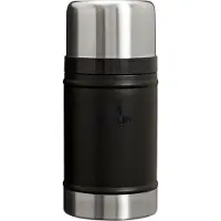 Stanley The Legendary Food Jar 2.0 24oz, Black 10-11350-0031 insulated food jar with screw-top lid and cup, 700 ml