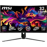 MSI MPG 321CURXDE QD-OLED - OLED-monitor - gaming - kurvet - 32 (31.5 til at se) - 3840 x 2160 UHD @ 240 Hz - 1000 cd/m² - 1500000:1 - DisplayHDR 4