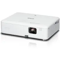 Epson CO-W01 - 3LCD-projektor - bærbar - 3000 lumen (hvid) - 3000 lumen (farve) - WXGA (1280 x 800) - 16:10 - sort/hvid