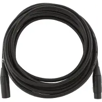 Fender Professionelt 15 Fod Langt Mikrofonkabel Sort