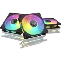 Asus TUF GAMING TR120 REVERSE 3-pack - Kabinet køler - 120mm - Sort - 29 dBA
