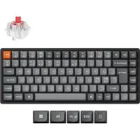 Keychron K2 MAX QMK/VIA Wireless Tri-Mode - Super Red - Gaming Tastatur - Uden Numpad - Nordisk - Sort