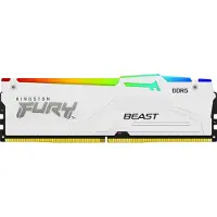 Kingston FURY Beast RGB DDR5-5600 - 32GB - CL36 - Dual Channel (2 pcs) - AMD EXPO & Intel XMP - Hvid med RGB