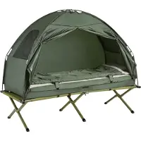 SoBuy Campingseng med tagtelt OGS32-GR