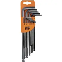 Bahco Imperial Long Series Ball Hex With Phosphate Finish: Unbrakonøglesæt 13 Enheder