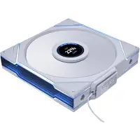 Lian Li UNI FAN TL-LCD Wireless Reverse 140 White - Kabinet køler - 140mm - Hvid med RGB LED lys - 30 dBA