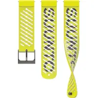 Suunto Athletic 5 -silikonearmbånd 22 mm, Citron Gul
