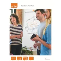 Nobo Flipoverblok blank 650x955 mm hvid m/50 ark - (5 stk.)