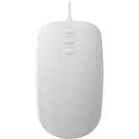 Contour Design Active Key Medical QuickClean AK-PMH3 - Standard Sized - mus - ergonomisk - medicinsk, hygiejnisk design - højre- og venstrehåndet - optisk - 5 knapper - kablet - USB - hvid