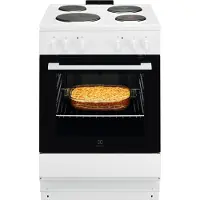 Electrolux 300 Traditional Masseplade komfur 60 cm med clean emalje LKS6000N0W
