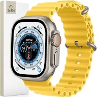 Tech-Protect Apple Watch Ultra 2/Ultra/9/8/SE (2022)/7/SE/6/5/4 Iconband Pro TPU Rem - 49mm/45mm/44mm/42mm - Gul